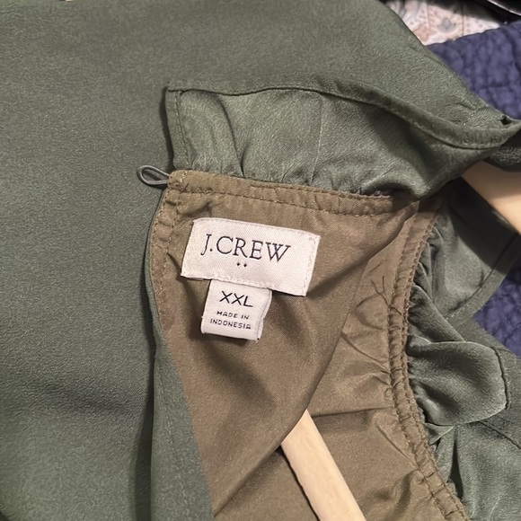 Jcrew Green Ruffle Top - Picture 6 of 6